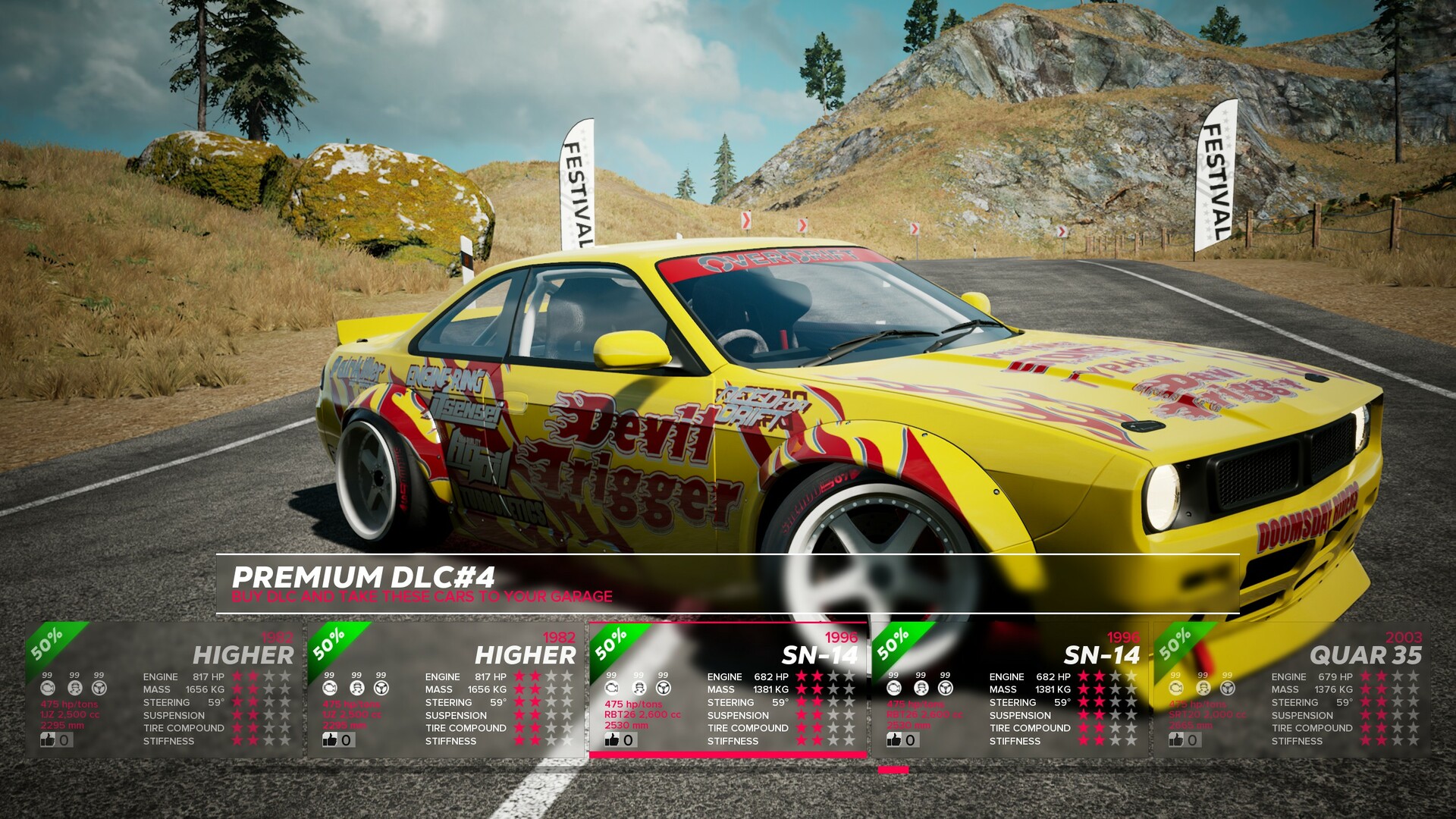 OverDrift Festival: Premium Cars Pack#4