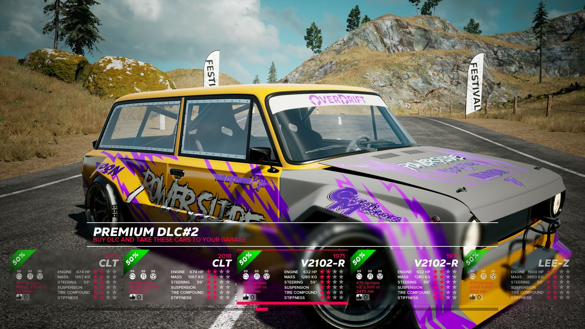 OverDrift Festival: Premium Cars Pack #2