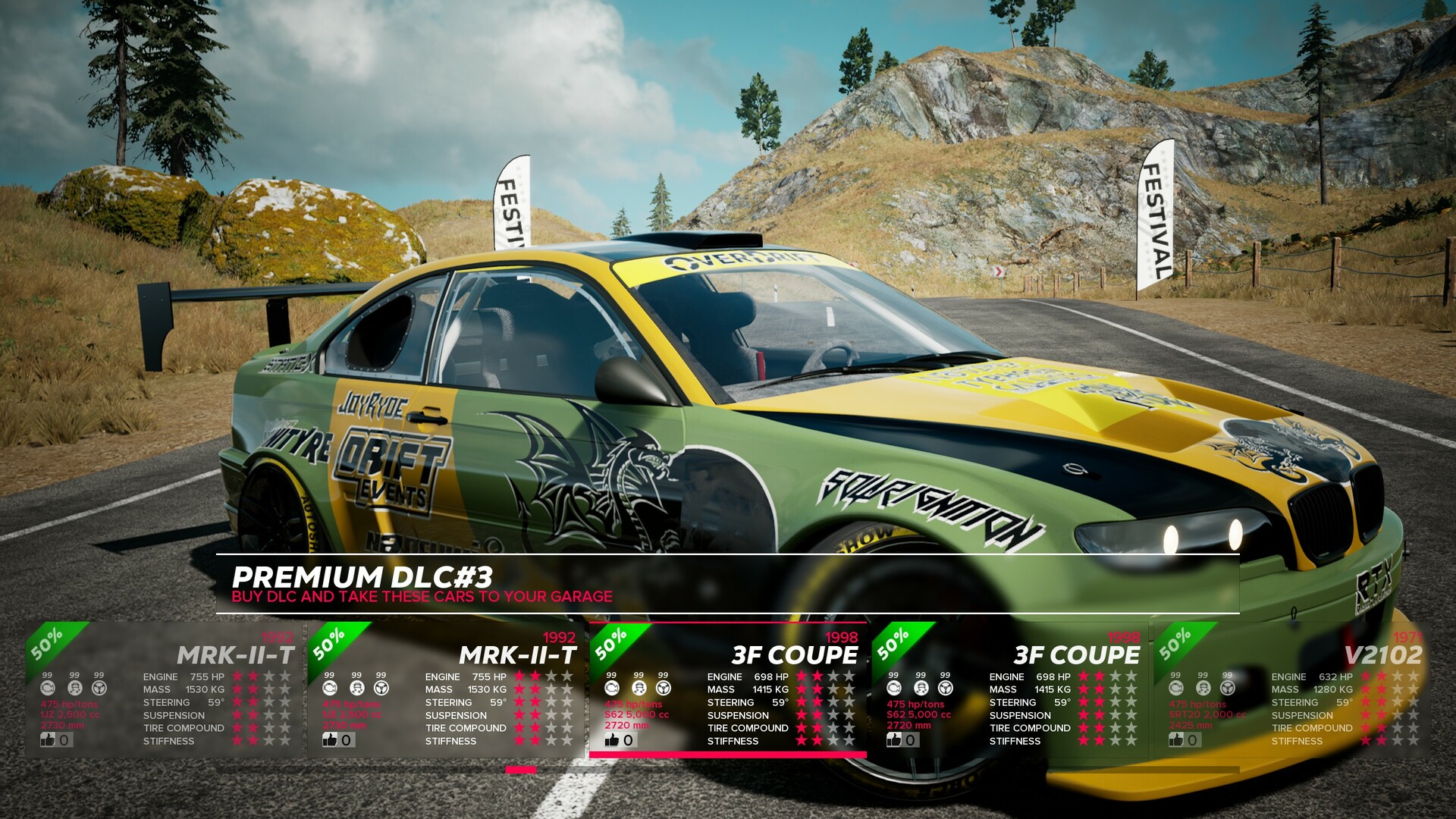OverDrift Festival: Premium Cars Pack#3
