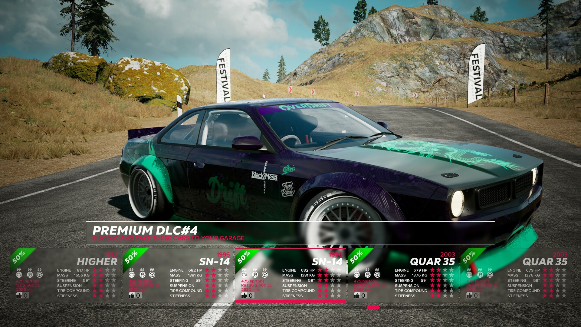 OverDrift Festival: Premium Cars Pack#4