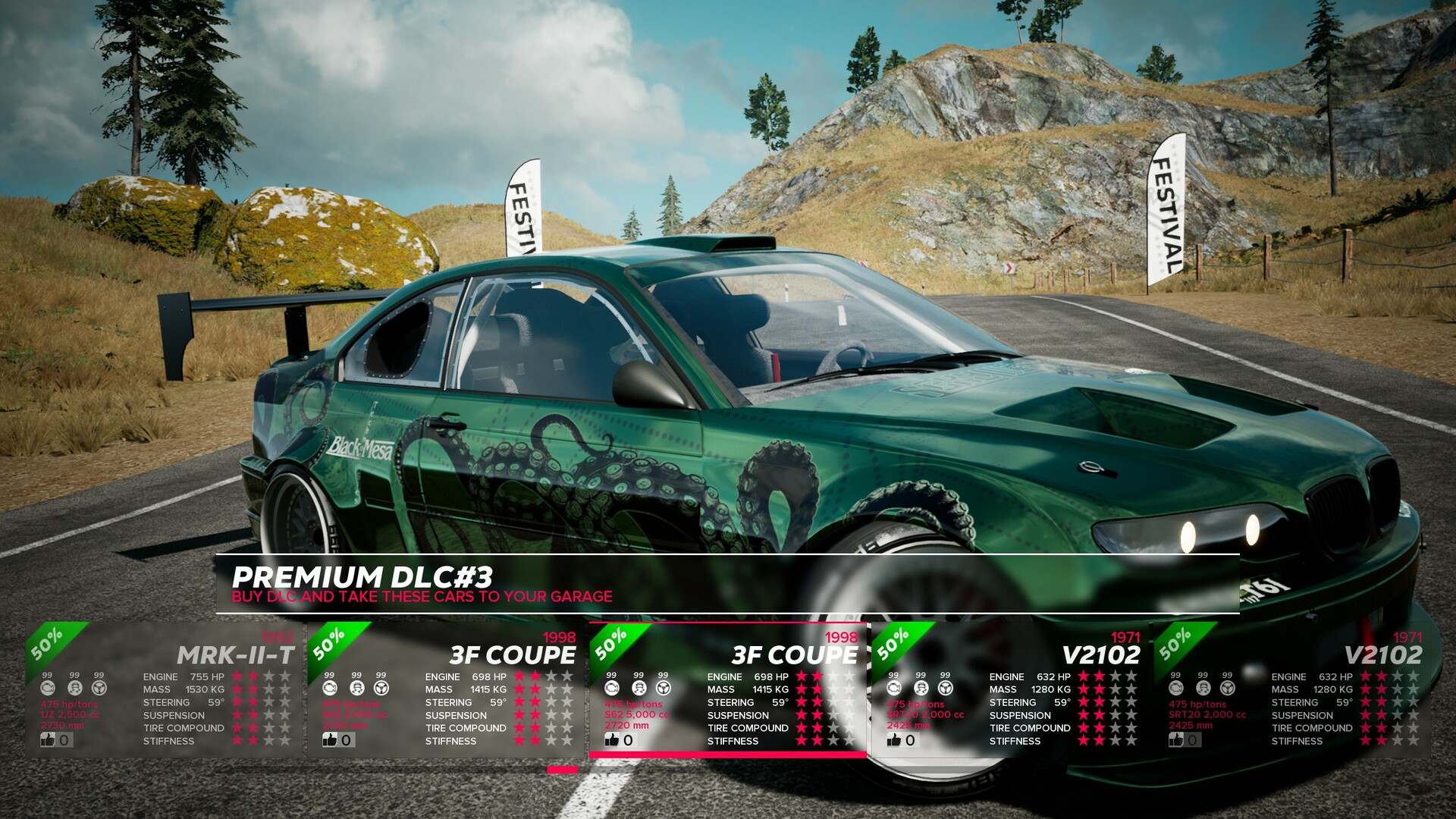 OverDrift Festival: Premium Cars Pack#3
