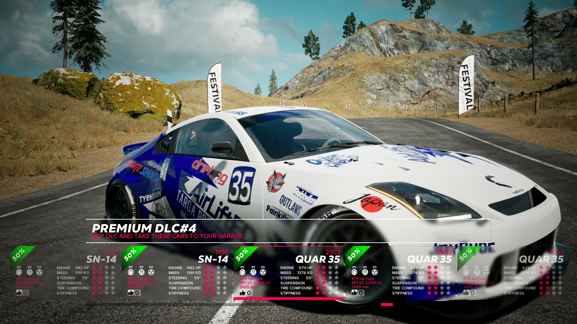 OverDrift Festival: Premium Cars Pack#4