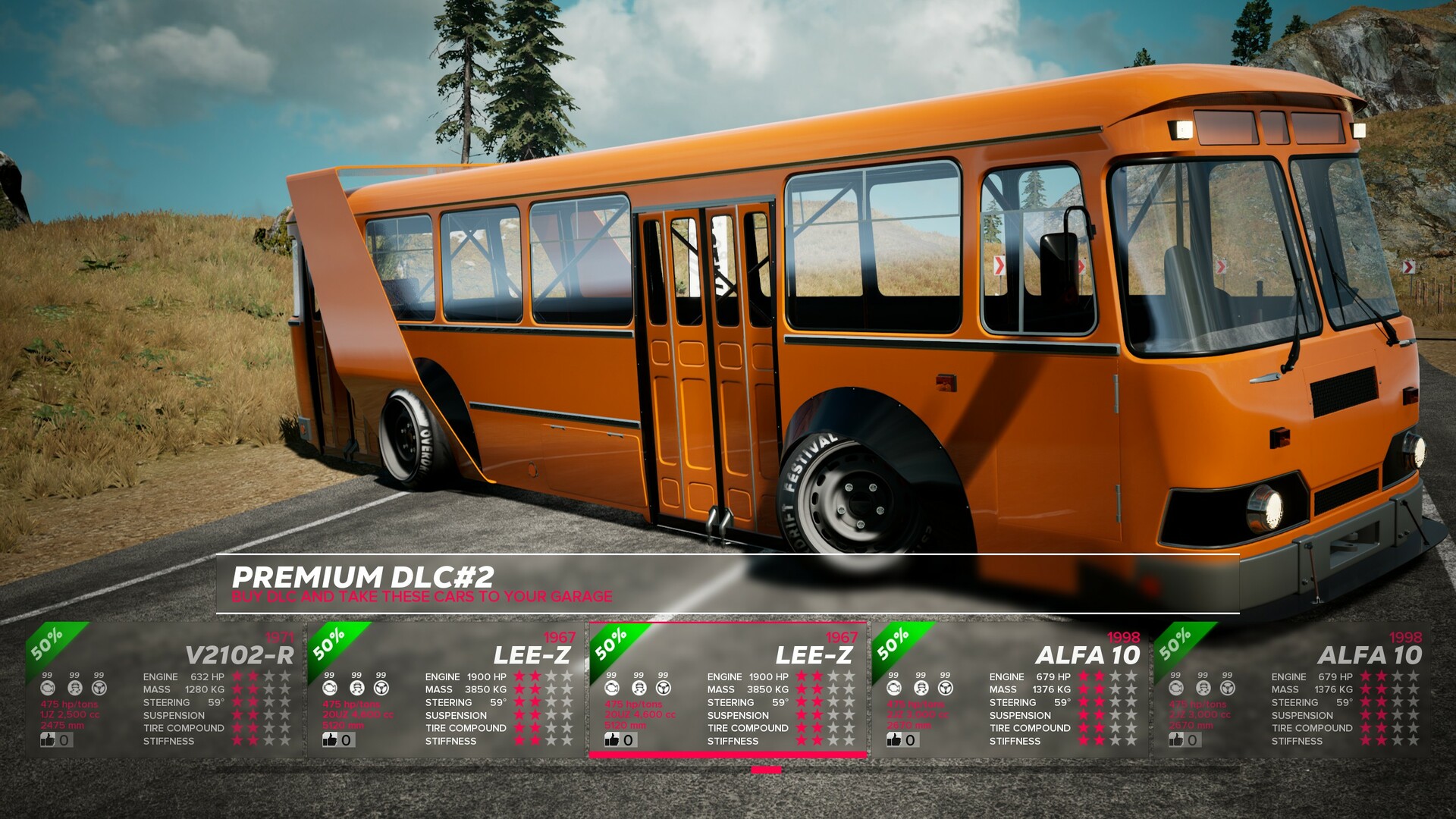 OverDrift Festival: Premium Cars Pack #2