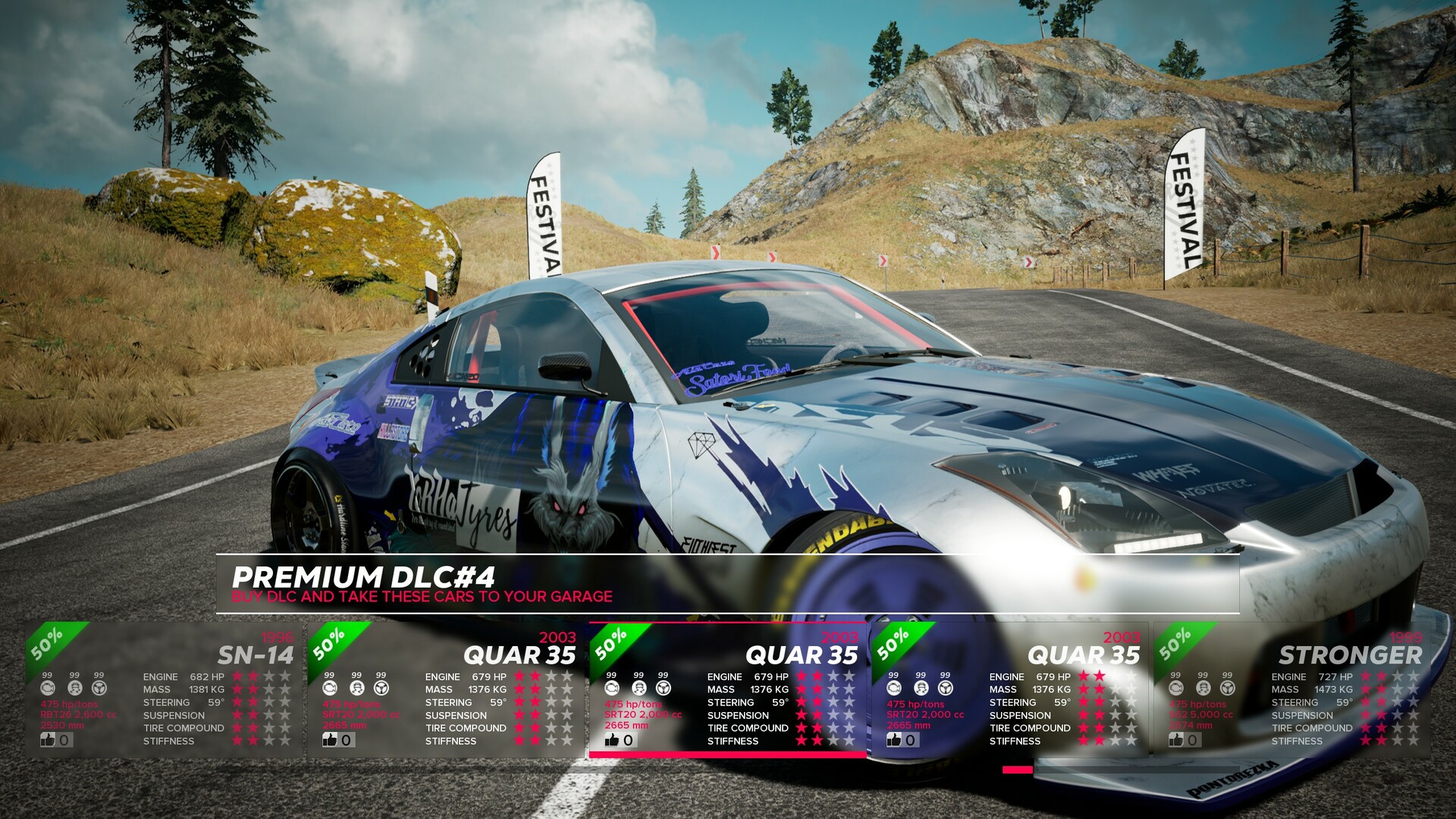 OverDrift Festival: Premium Cars Pack#4