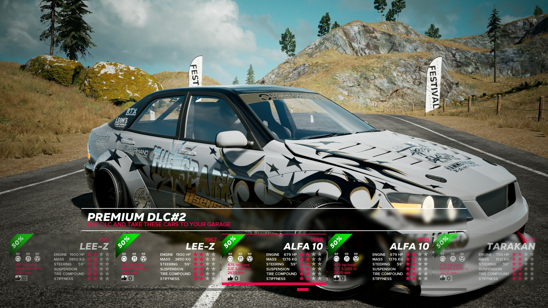 OverDrift Festival: Premium Cars Pack #2
