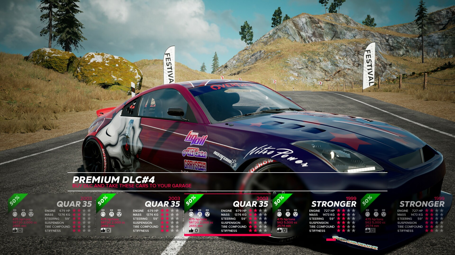 OverDrift Festival: Premium Cars Pack#4