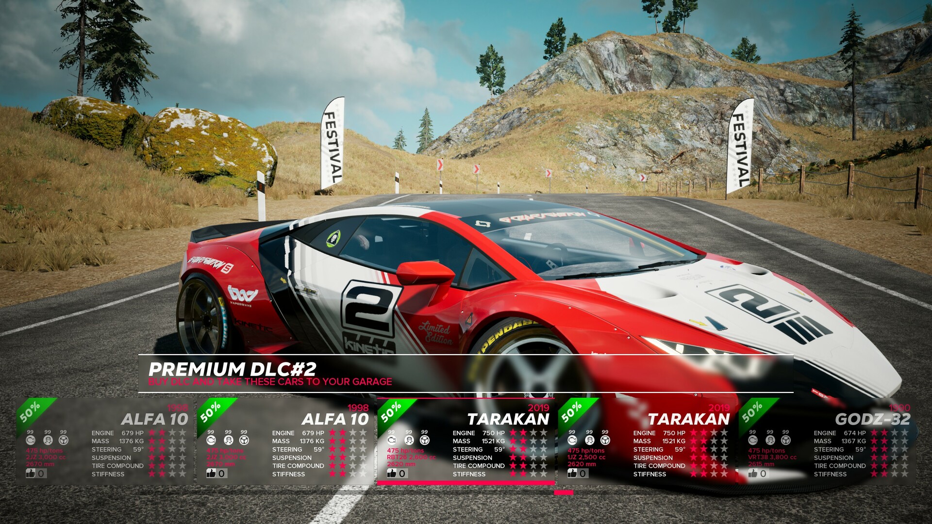 OverDrift Festival: Premium Cars Pack #2