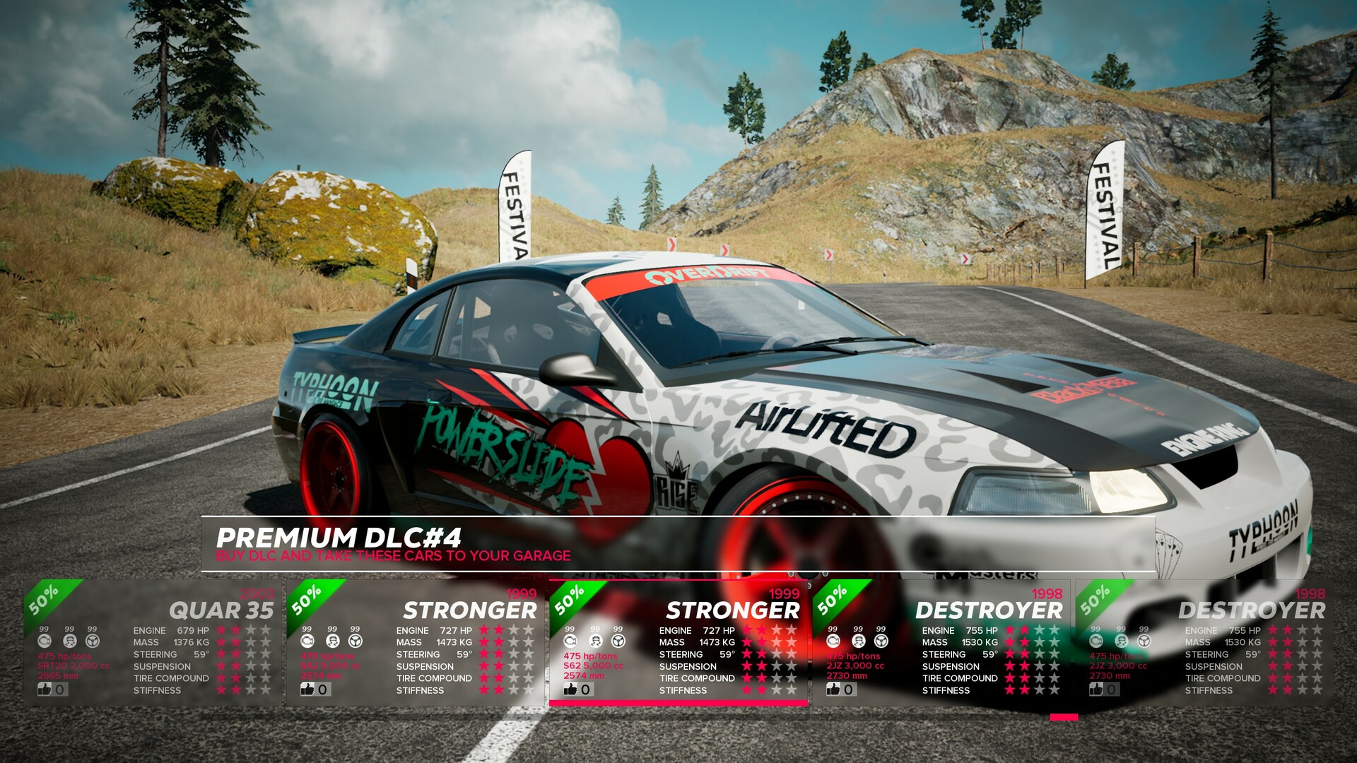 OverDrift Festival: Premium Cars Pack#4