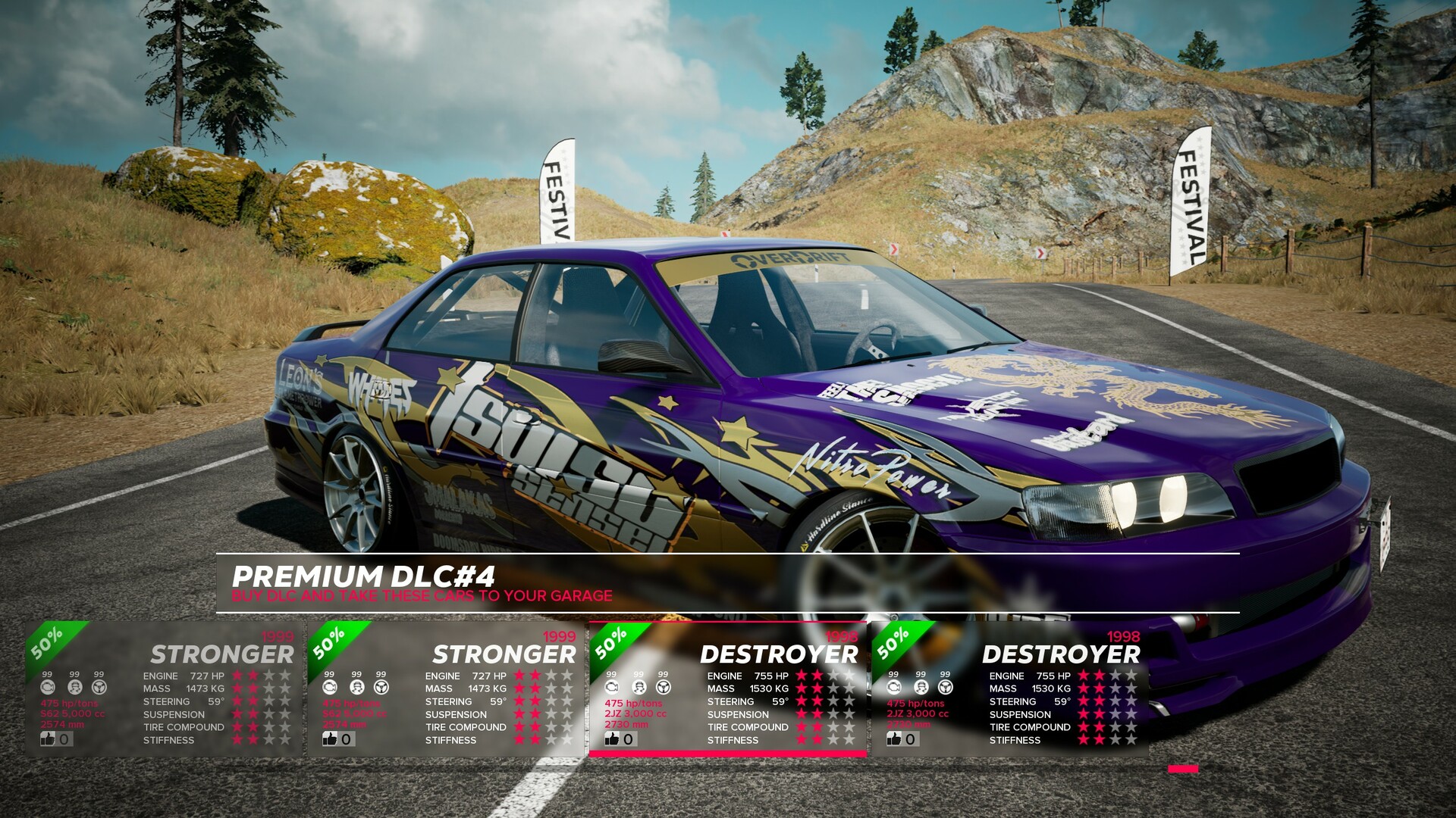 OverDrift Festival: Premium Cars Pack#4