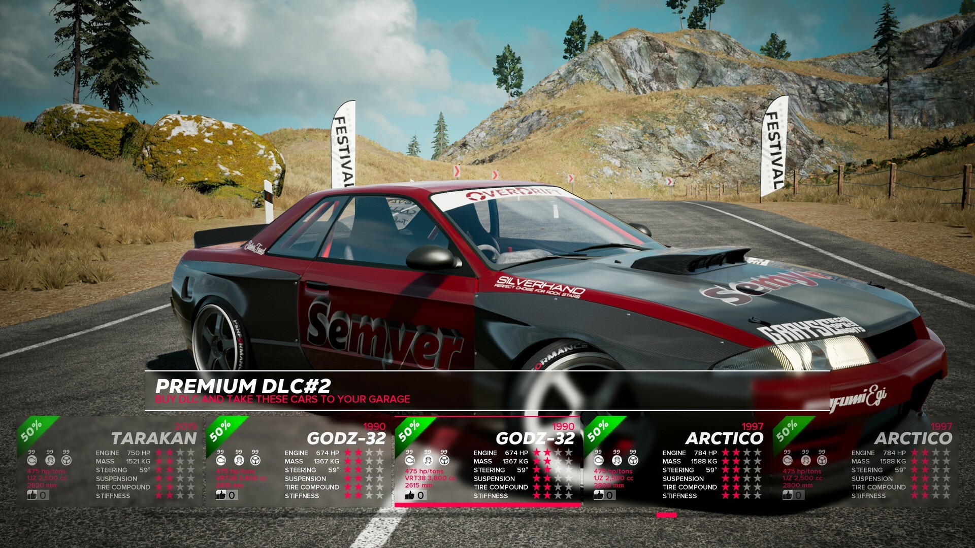 OverDrift Festival: Premium Cars Pack #2