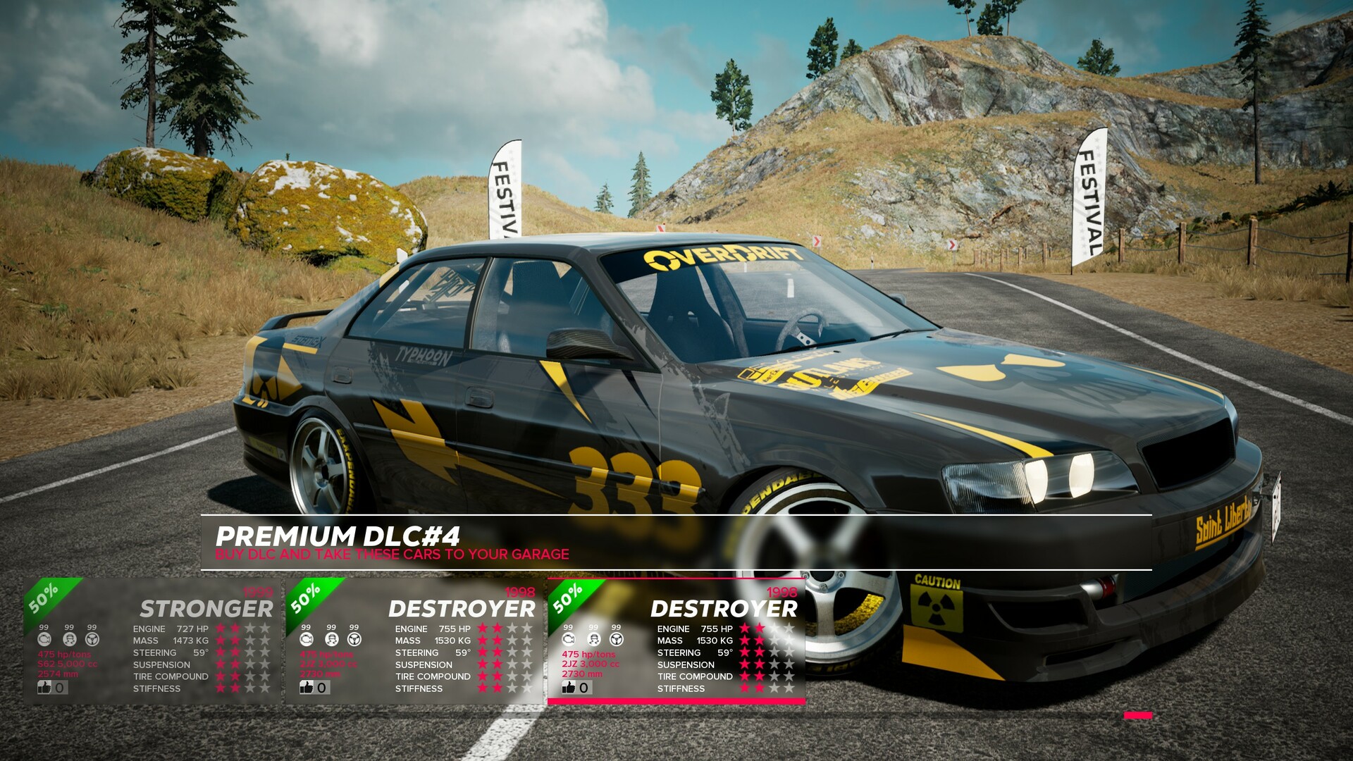 OverDrift Festival: Premium Cars Pack#4