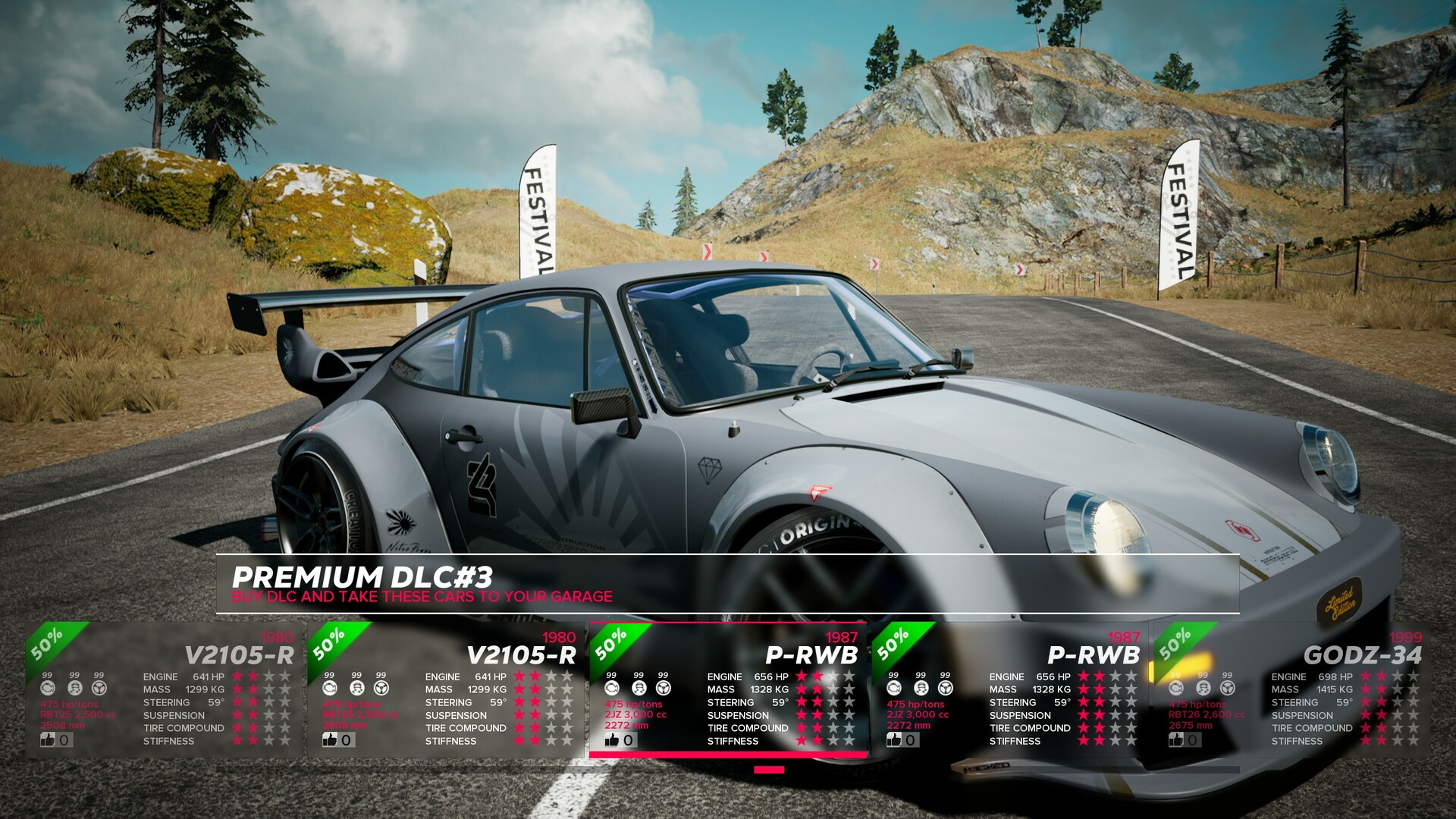 OverDrift Festival: Premium Cars Pack#3