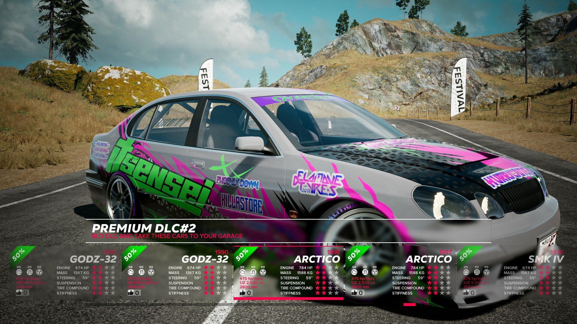 OverDrift Festival: Premium Cars Pack #2