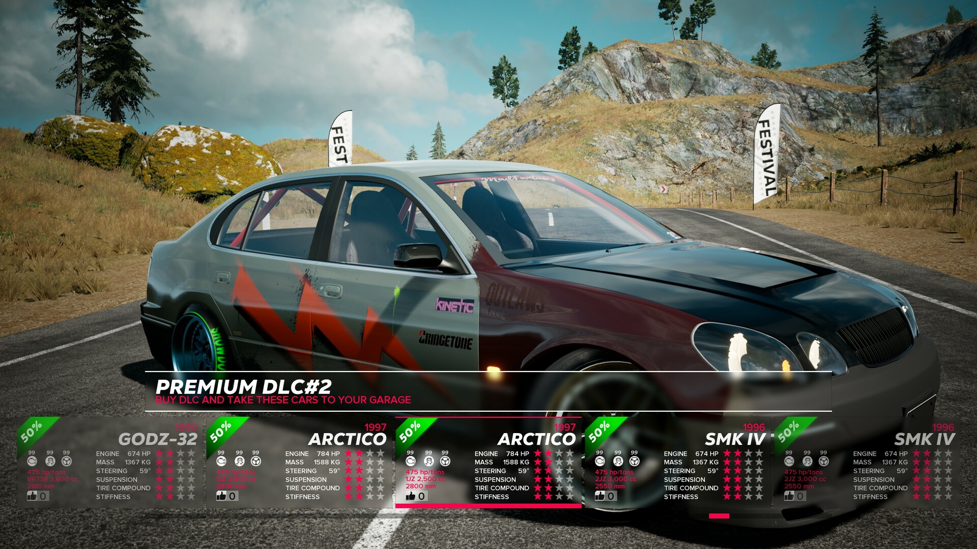 OverDrift Festival: Premium Cars Pack #2