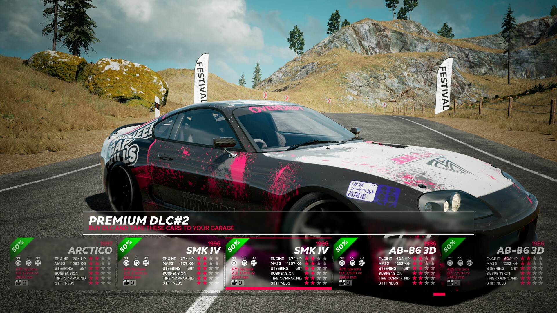 OverDrift Festival: Premium Cars Pack #2