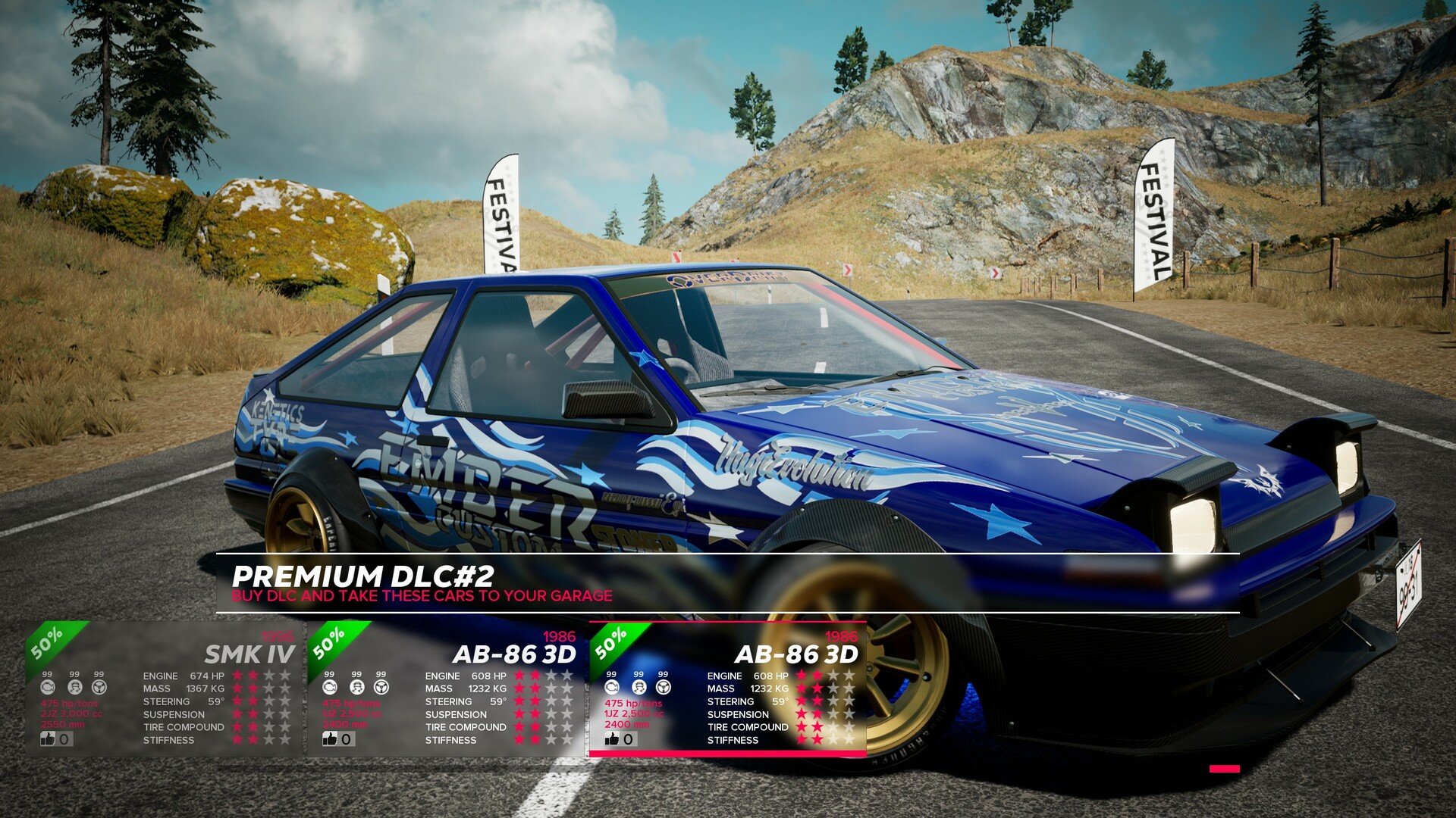 OverDrift Festival: Premium Cars Pack #2