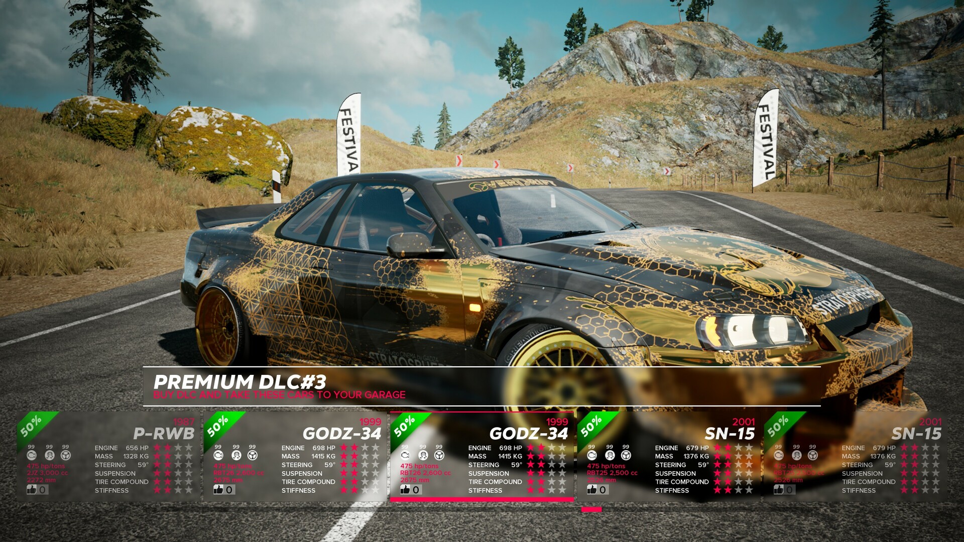 OverDrift Festival: Premium Cars Pack#3