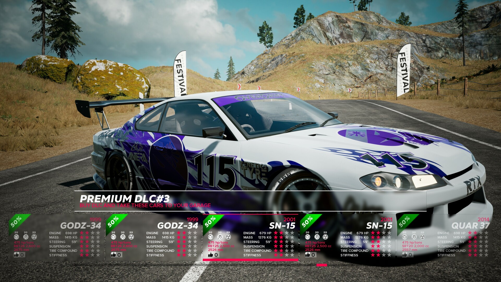 OverDrift Festival: Premium Cars Pack#3