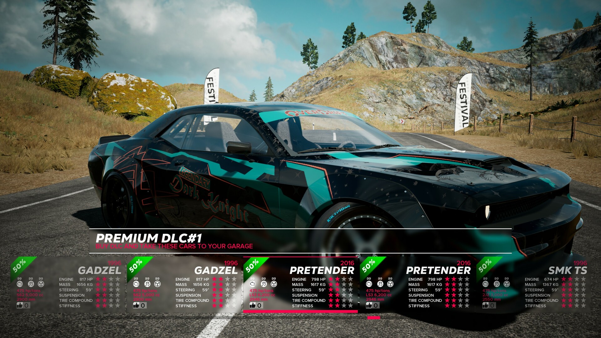 OverDrift Festival: Premium Cars Pack#1