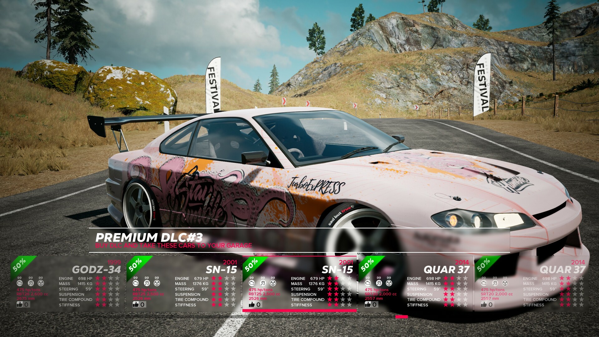 OverDrift Festival: Premium Cars Pack#3