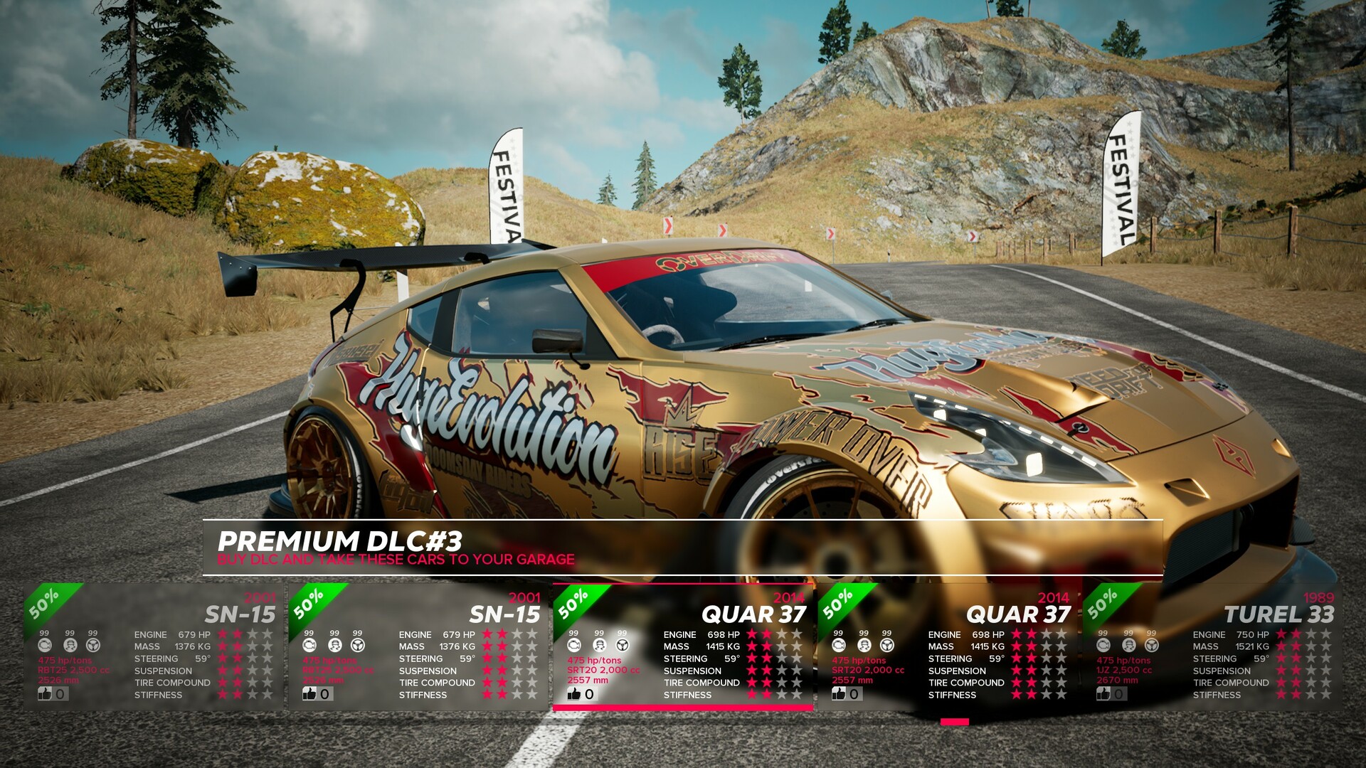 OverDrift Festival: Premium Cars Pack#3