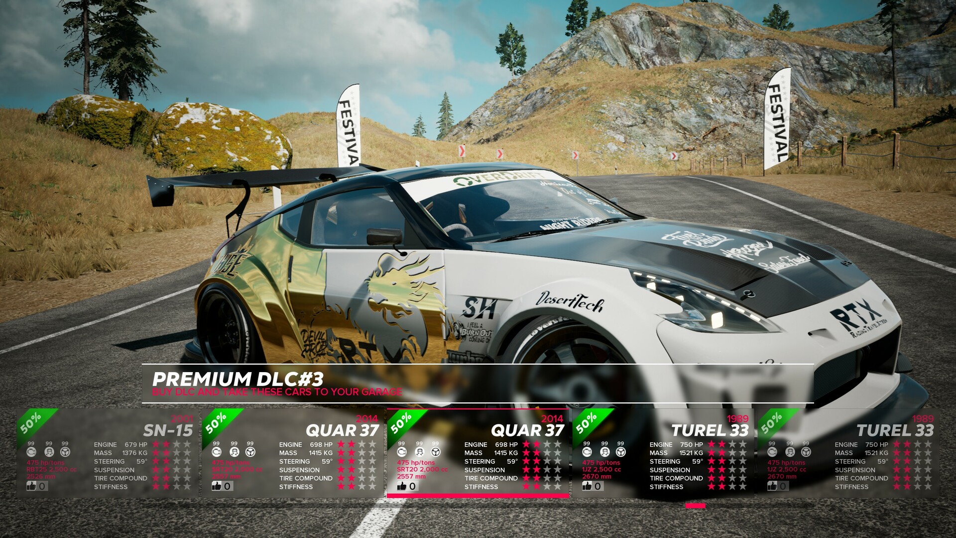 OverDrift Festival: Premium Cars Pack#3