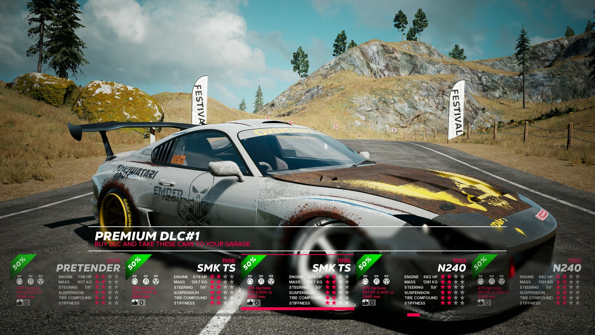 OverDrift Festival: Premium Cars Pack#1