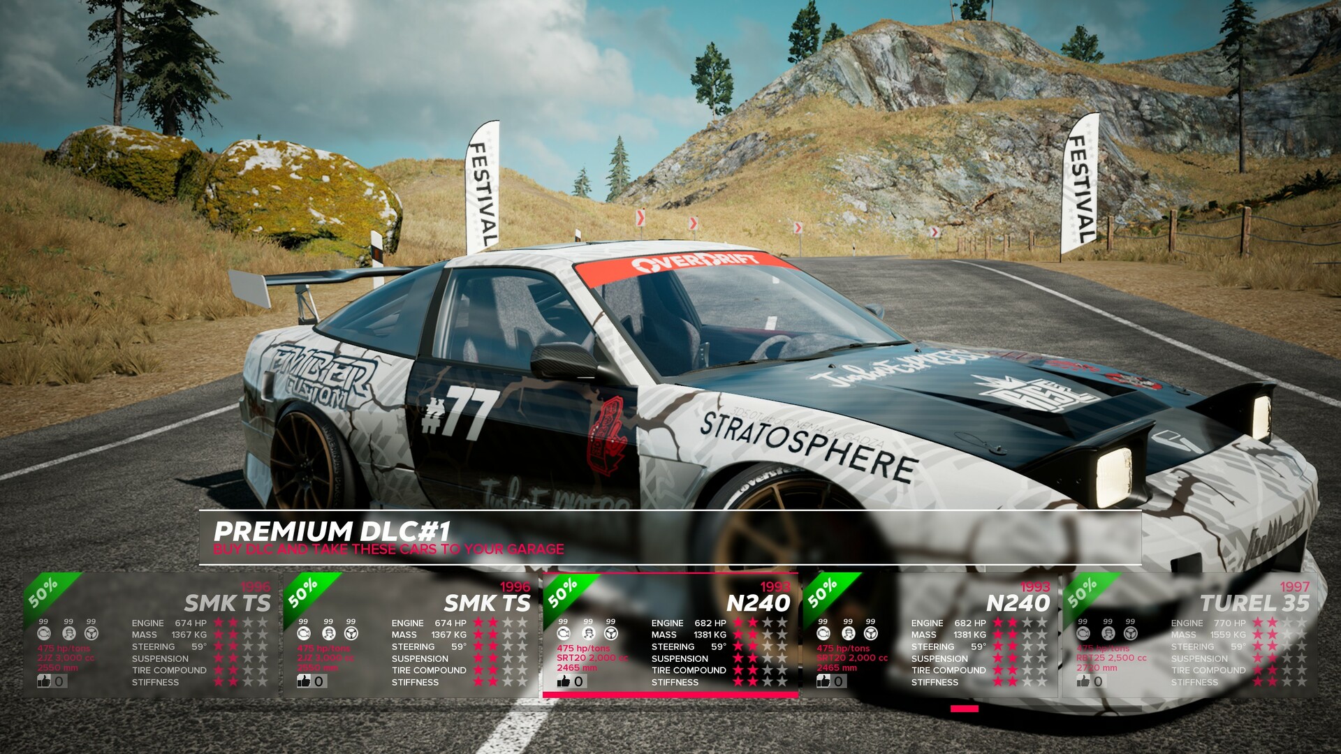 OverDrift Festival: Premium Cars Pack#1