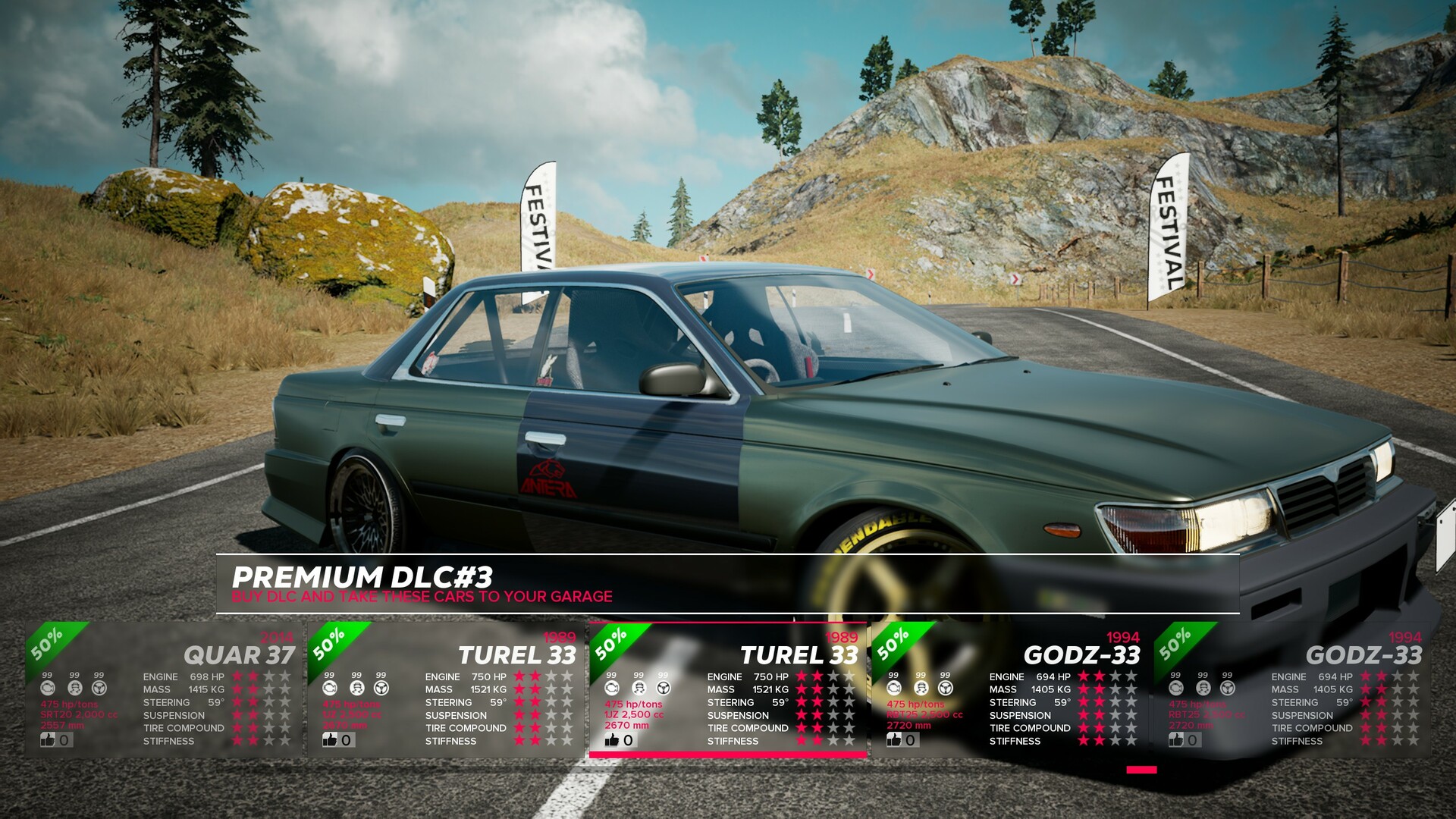 OverDrift Festival: Premium Cars Pack#3