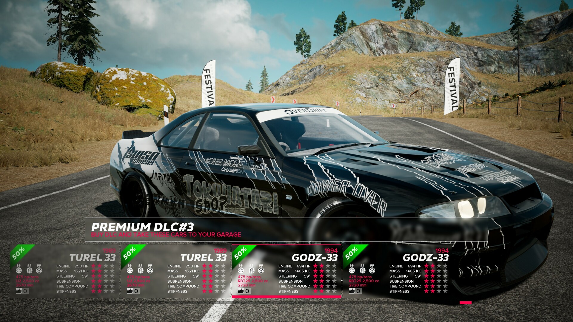 OverDrift Festival: Premium Cars Pack#3