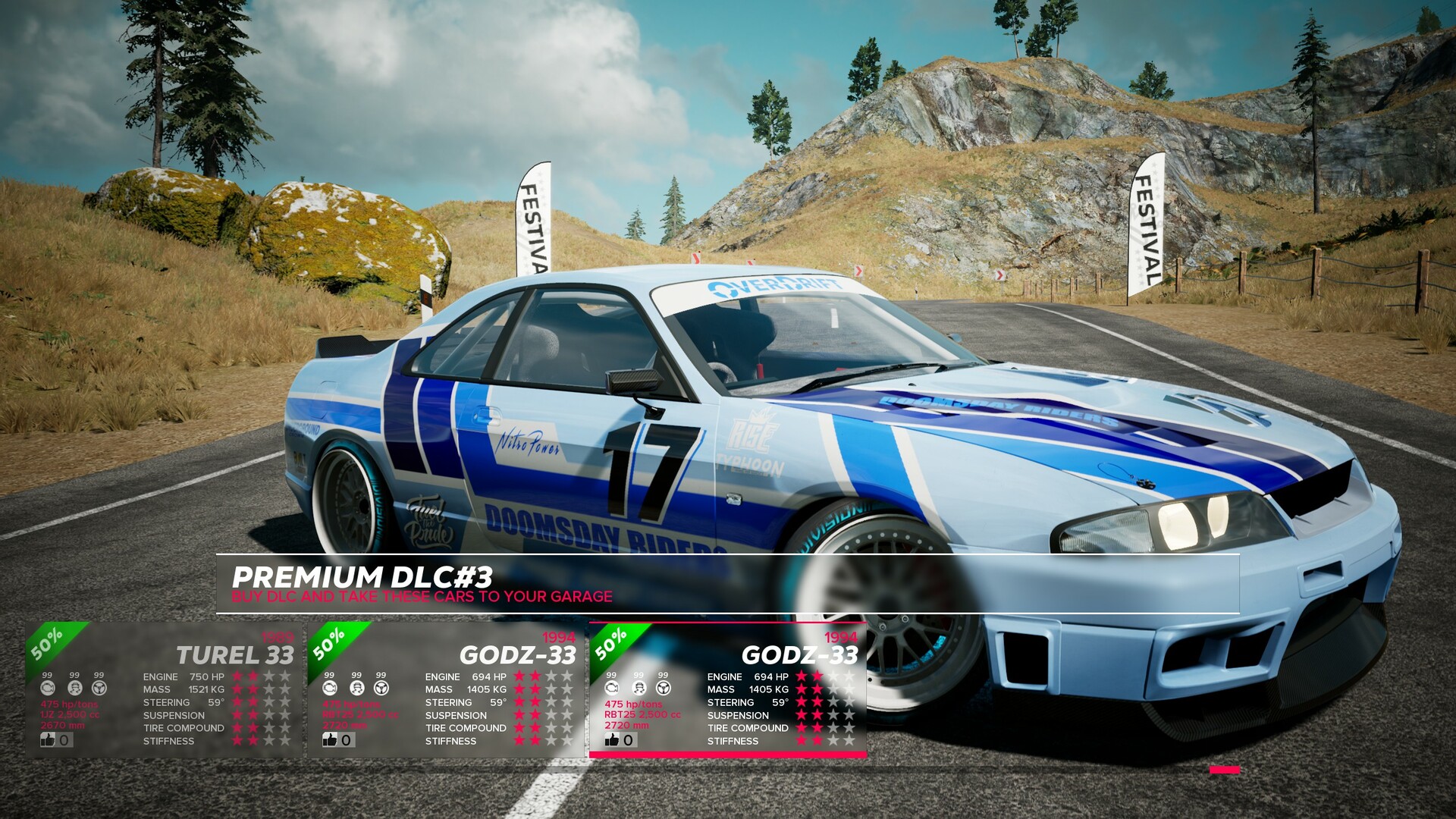 OverDrift Festival: Premium Cars Pack#3