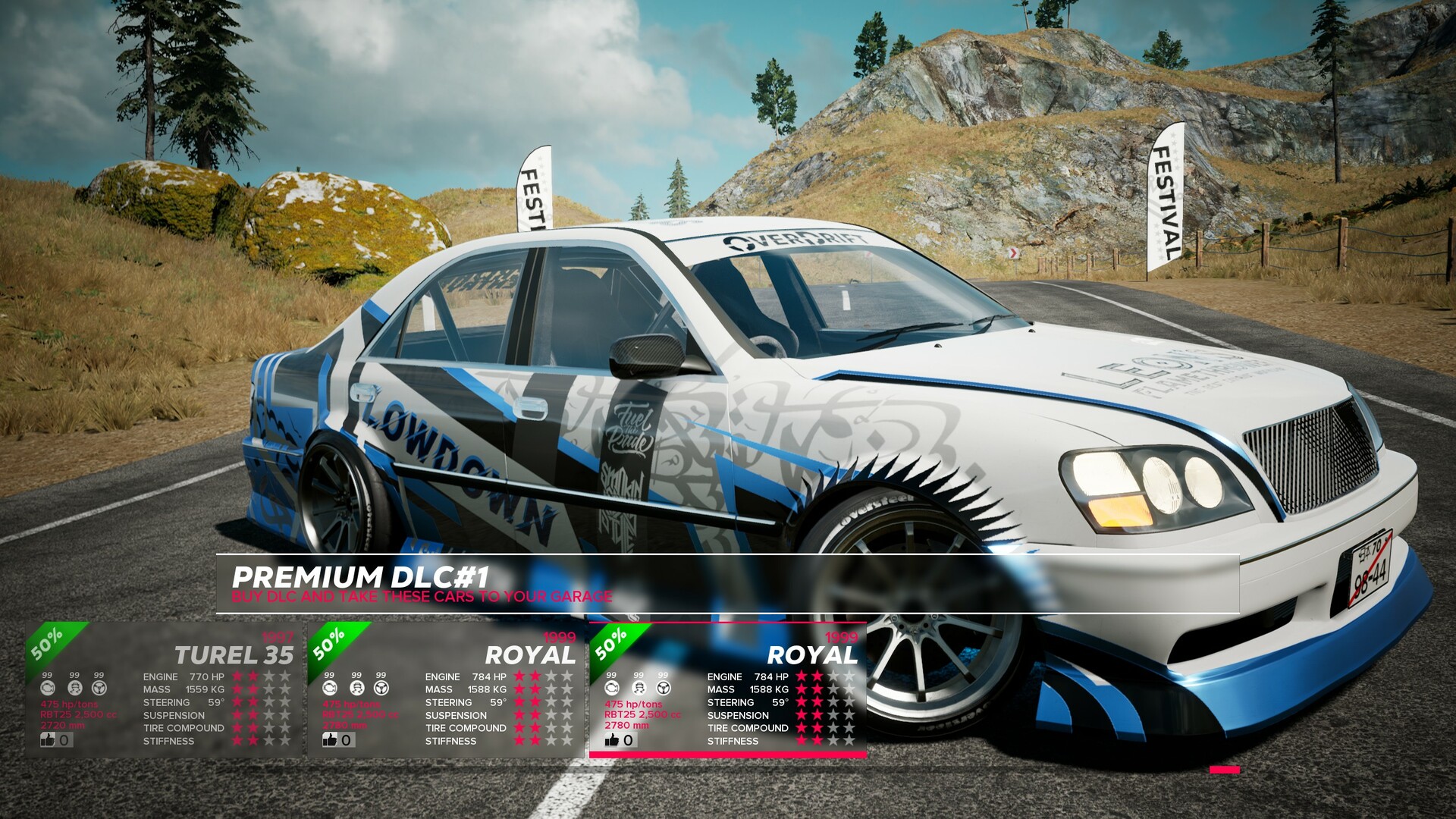 OverDrift Festival: Premium Cars Pack#1