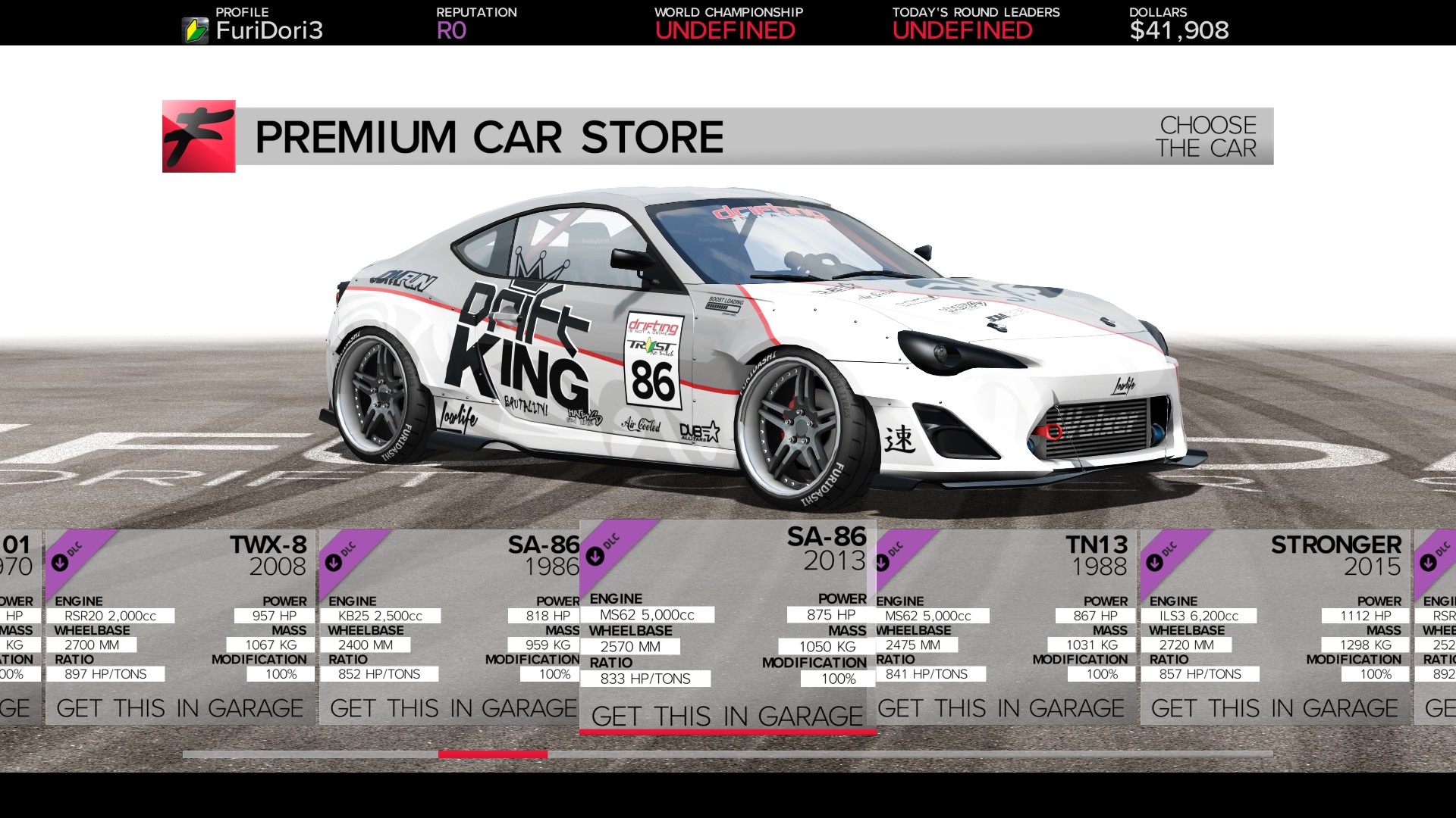 Furidashi: Drift Cyber Sport – Premium Cars Pack 2