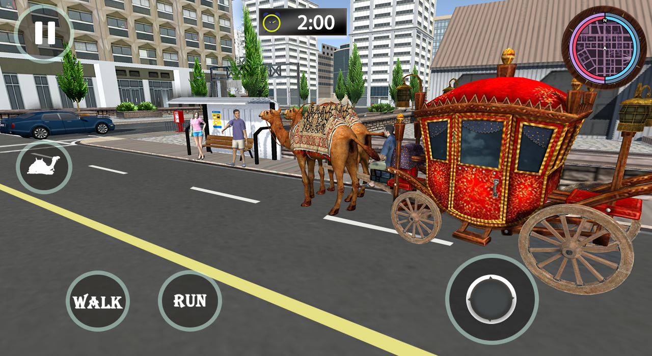 Passenger Camel Taxi Driving