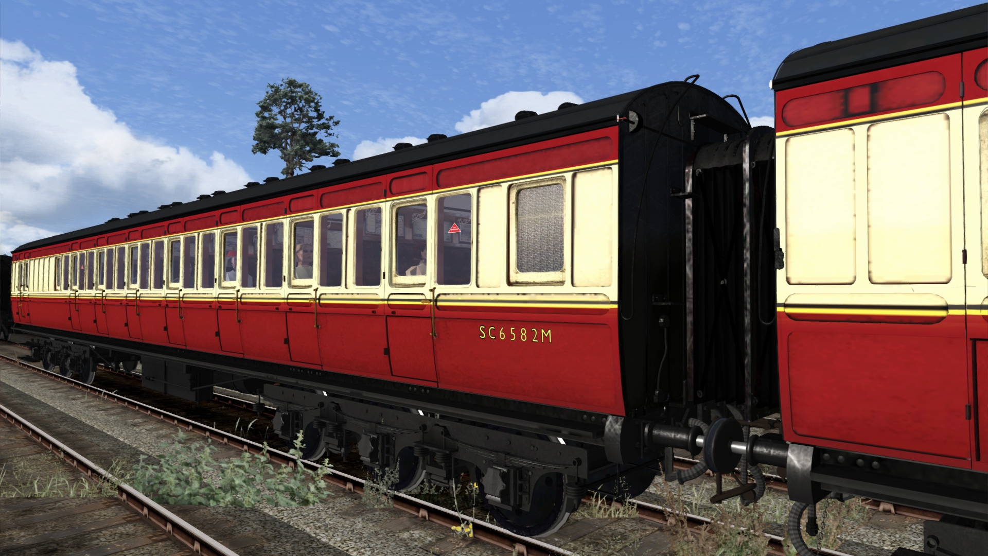 TS Marketplace: Caledonian Railway 65ft Grampian BR Crimson &amp; Cream Coach Pack Add-On