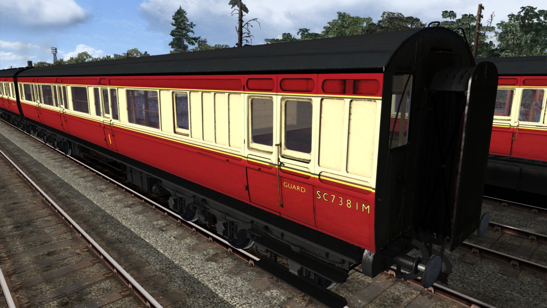 TS Marketplace: Caledonian Railway 65ft Grampian BR Crimson &amp; Cream Coach Pack Add-On
