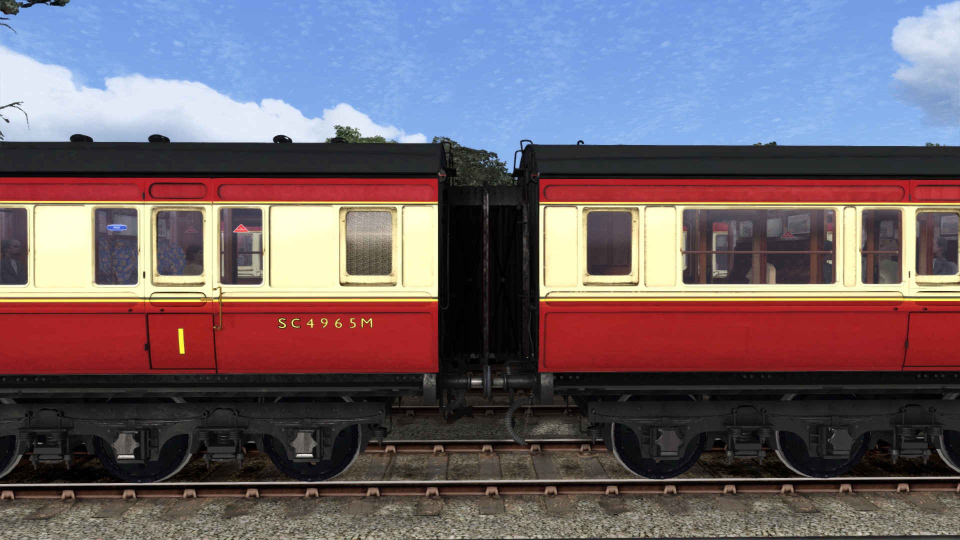 TS Marketplace: Caledonian Railway 65ft Grampian BR Crimson &amp; Cream Coach Pack Add-On