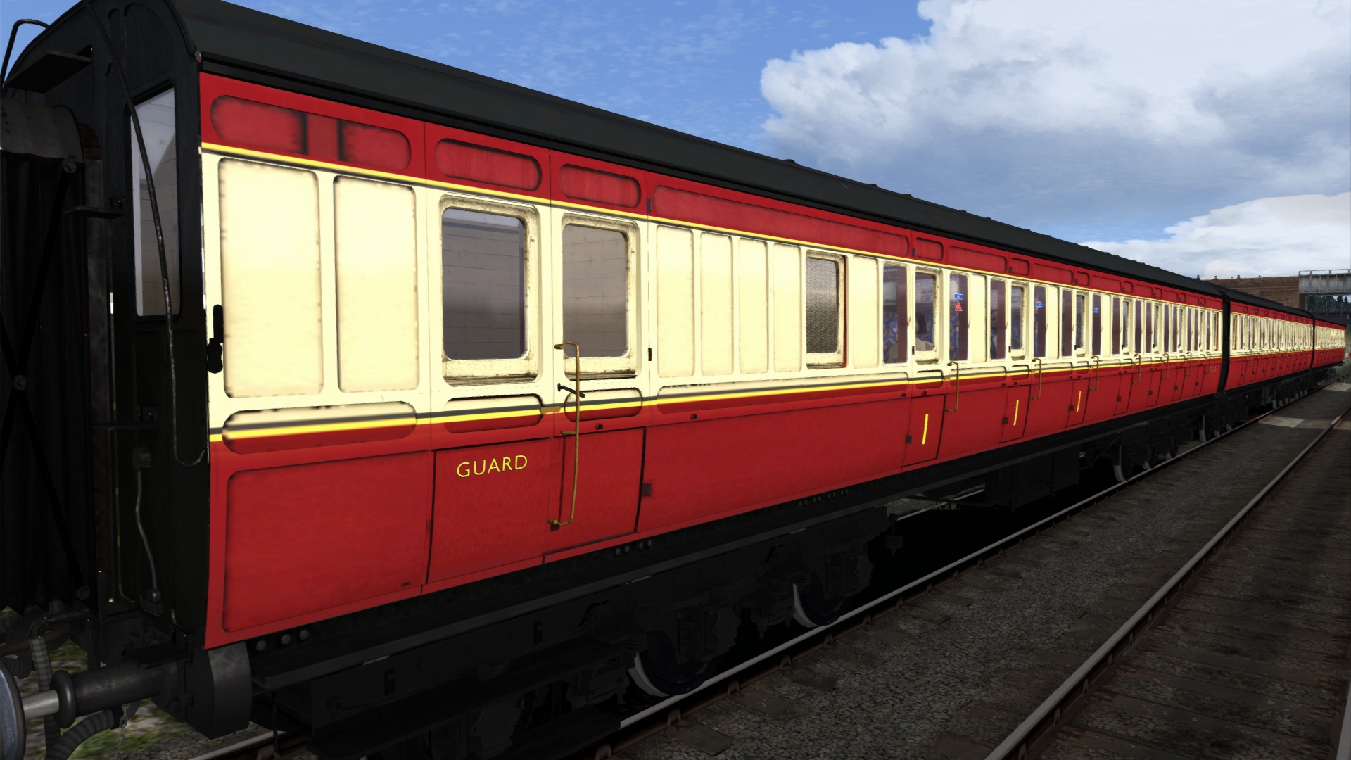 TS Marketplace: Caledonian Railway 65ft Grampian BR Crimson &amp; Cream Coach Pack Add-On