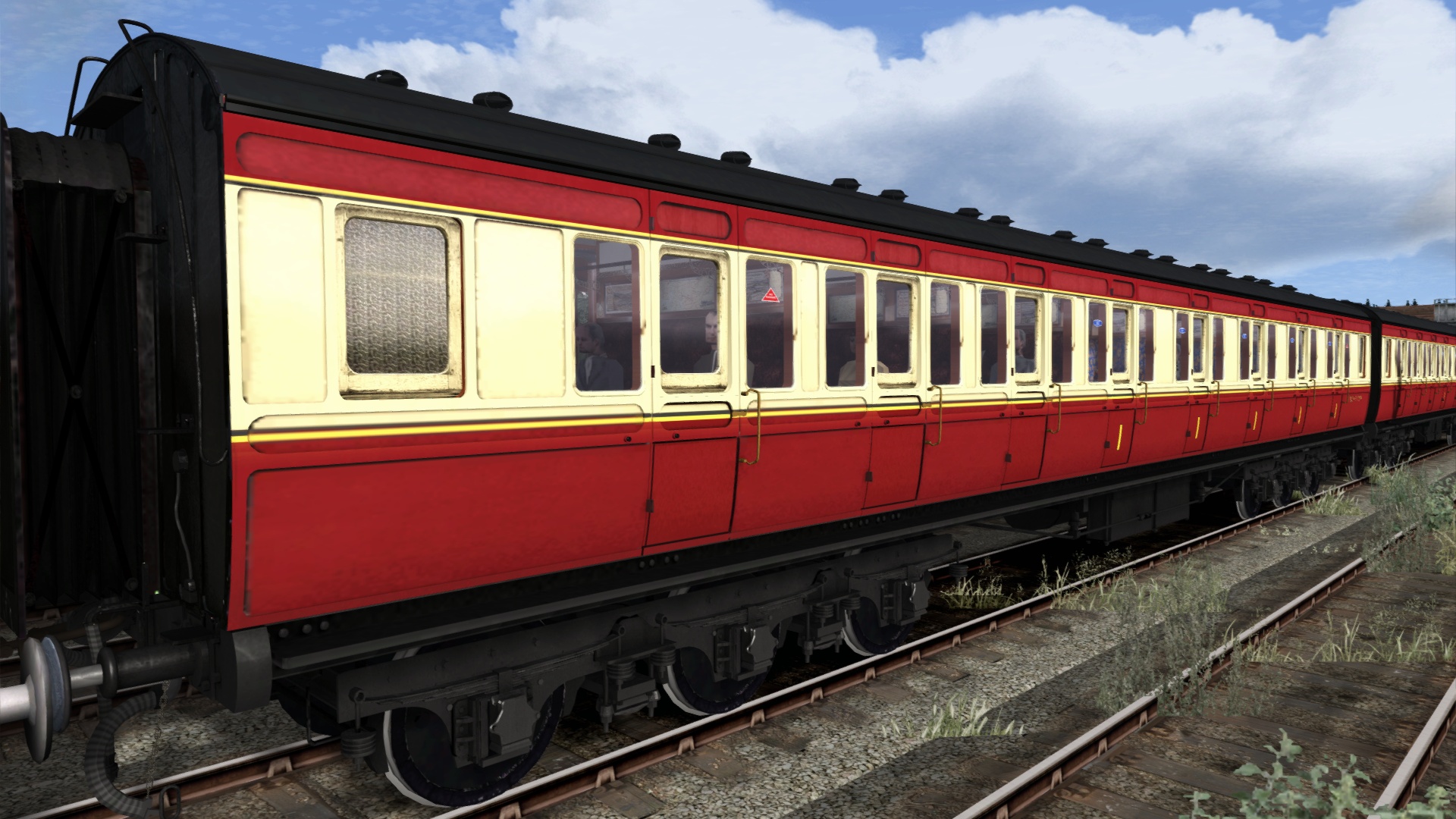 TS Marketplace: Caledonian Railway 65ft Grampian BR Crimson &amp; Cream Coach Pack Add-On