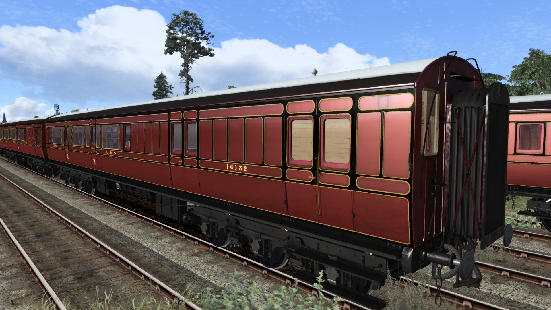TS Marketplace: Caledonian Railway 65ft Grampian LMS Period 1 Coach Pack
