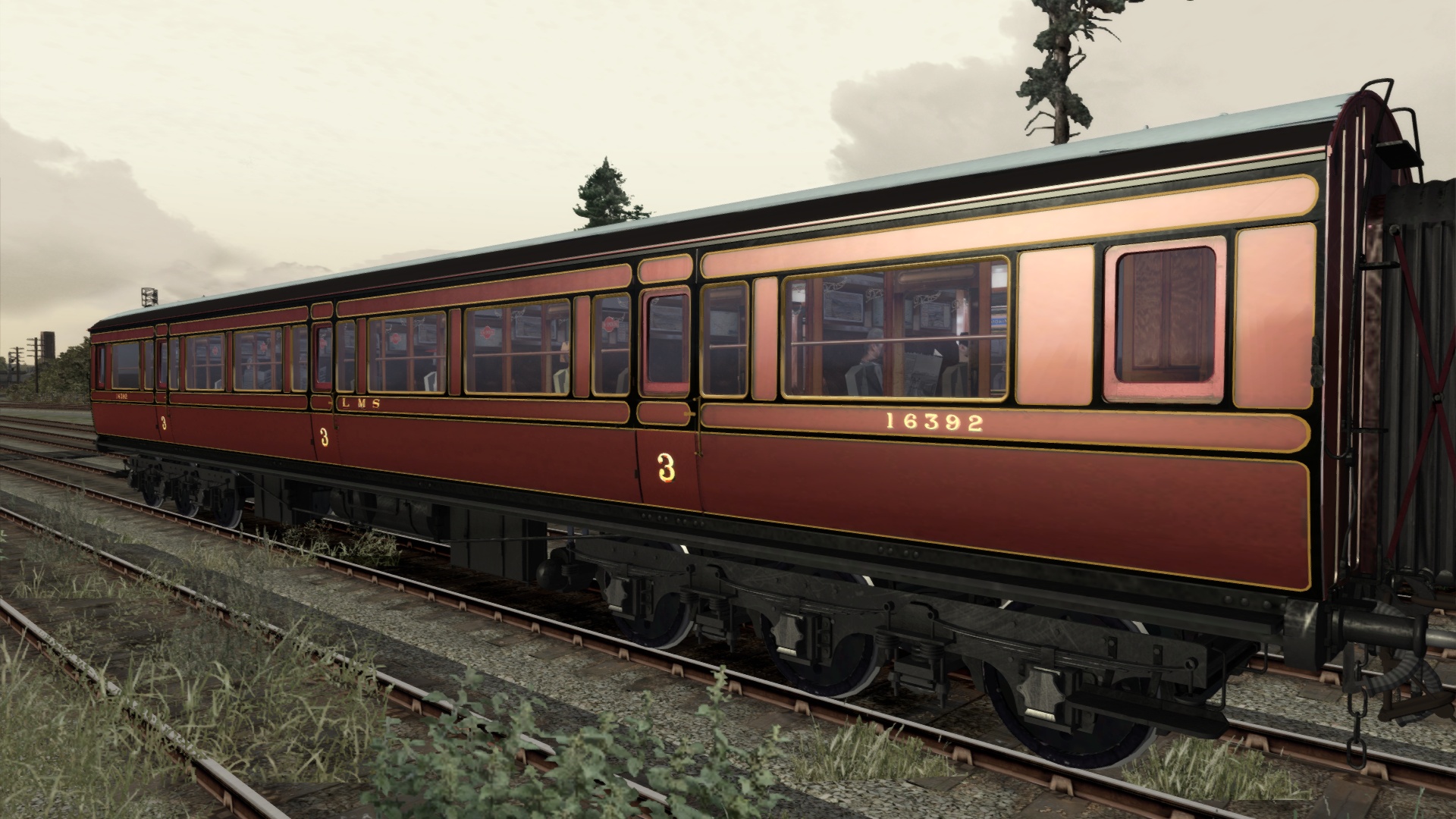 TS Marketplace: Caledonian Railway 65ft Grampian LMS Period 1 Coach Pack