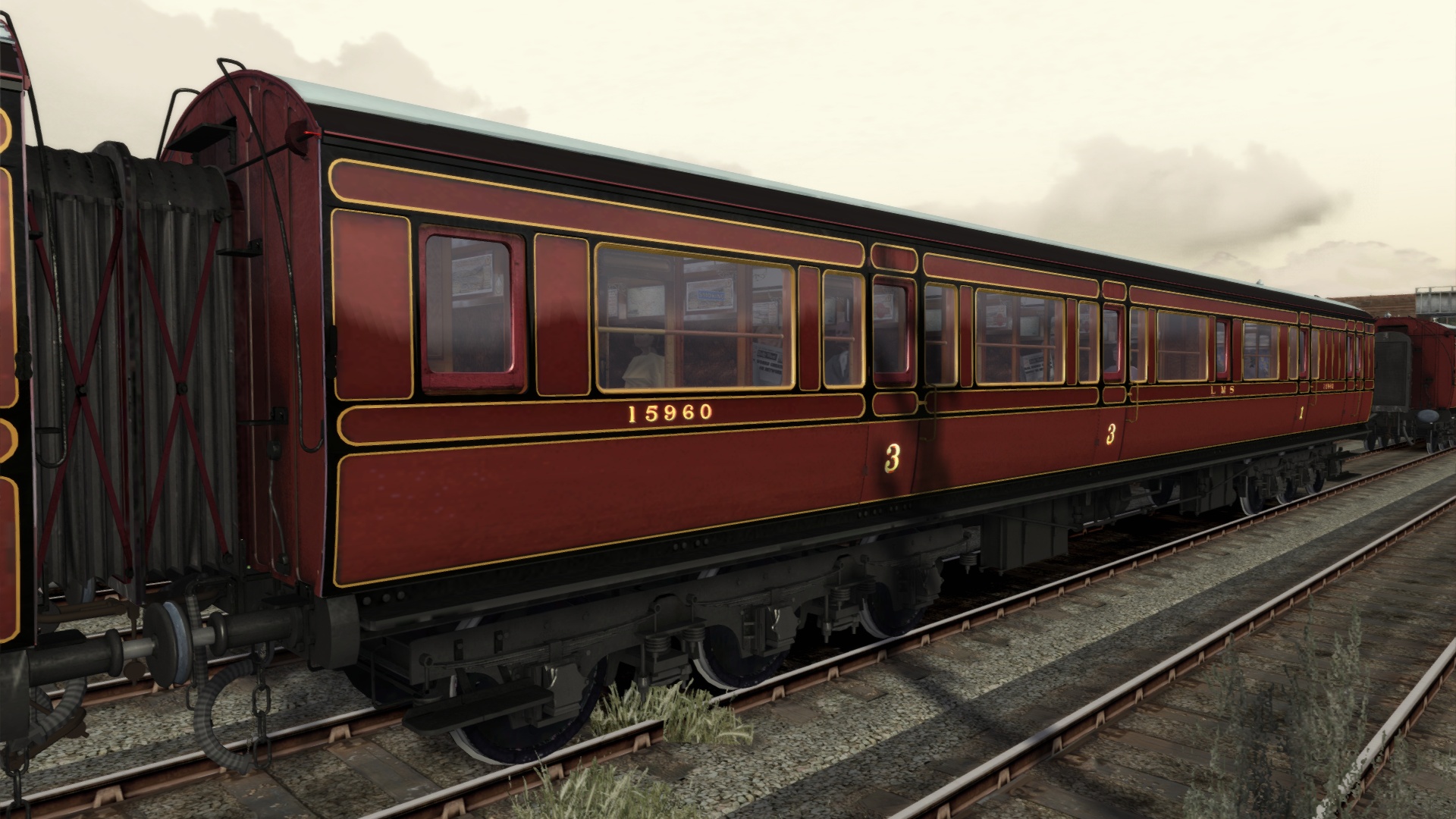 TS Marketplace: Caledonian Railway 65ft Grampian LMS Period 1 Coach Pack