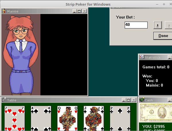 Windows Strip Poker