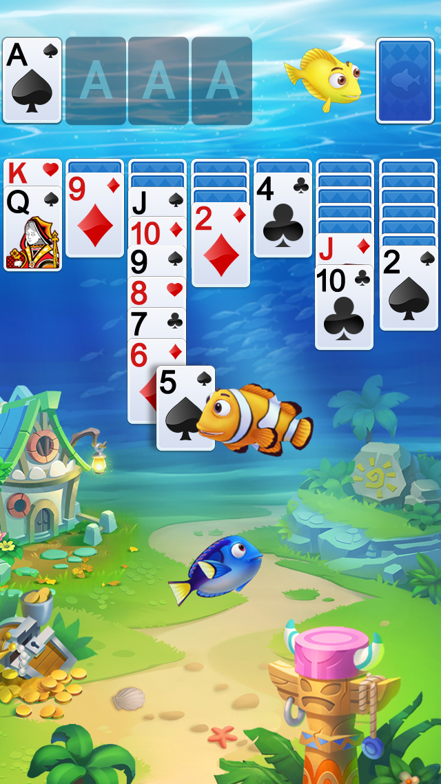 Solitaire Klondike Fish