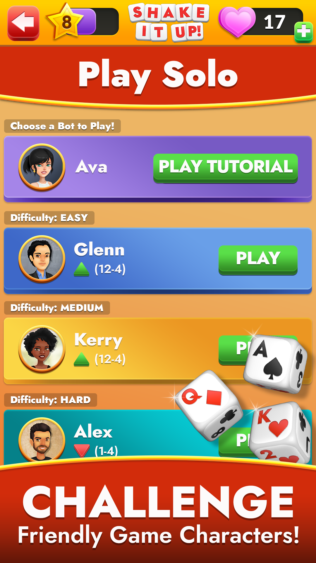 Shake it up! Dice