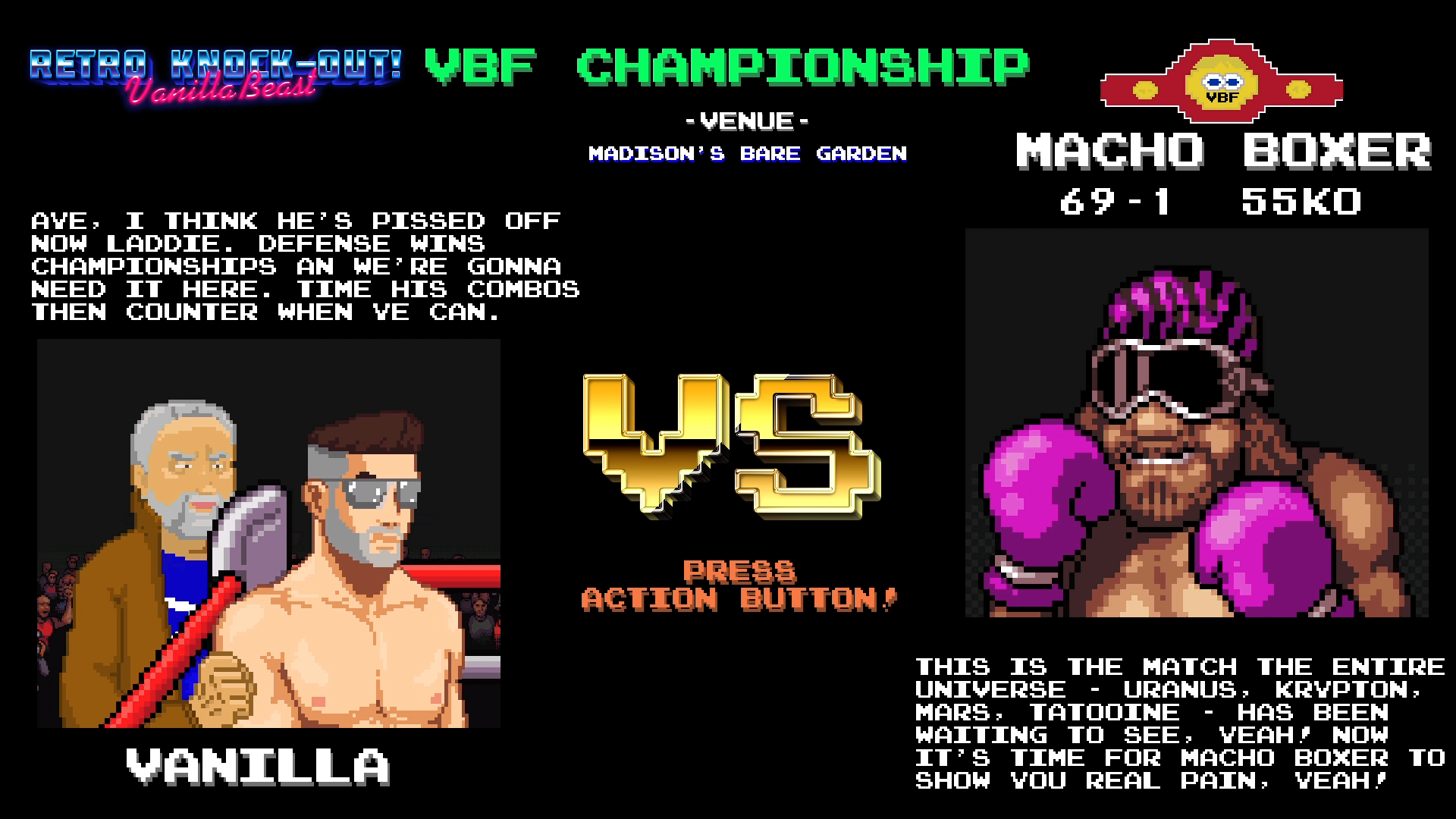 VanillaBeast: Retro Knock-Out!