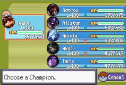 Pokémon League of Legends