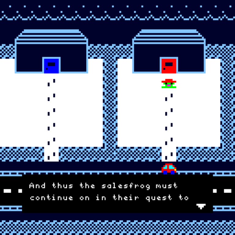 The Travelling Salesfrog Problem