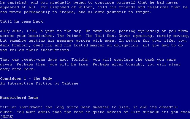 Countdown 1: The Body