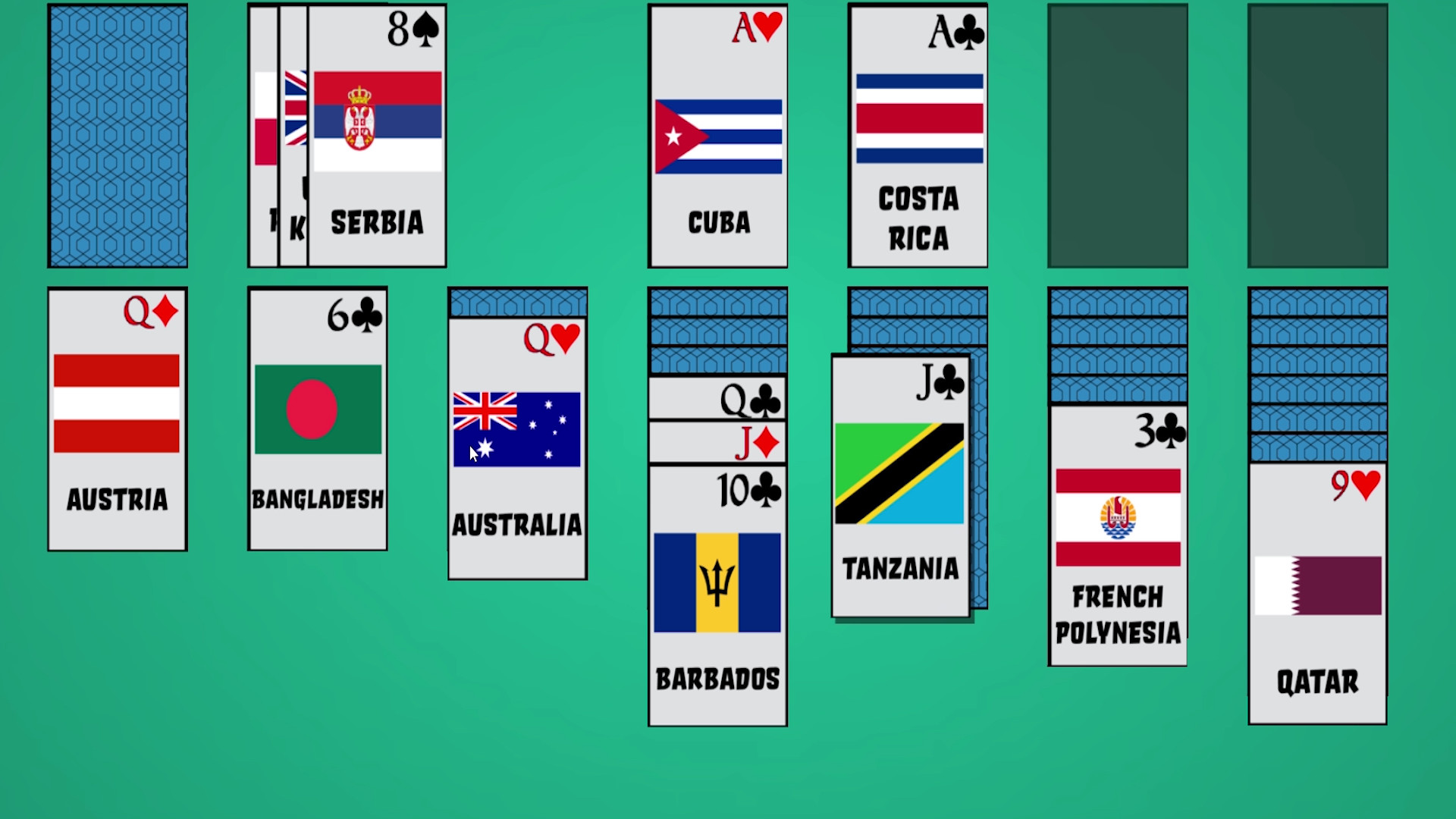 Solitaire: Learn the Flags!